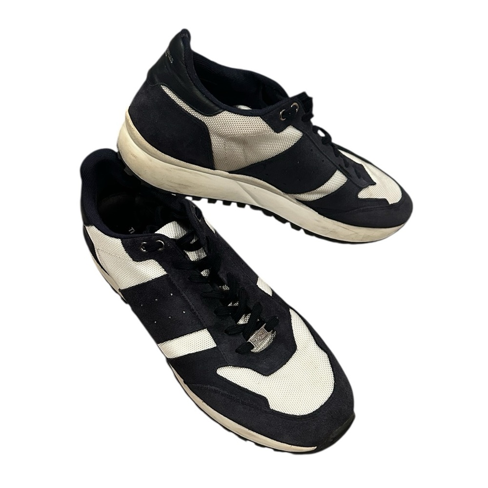 The Kooples Paris Black White Mesh Toe Box Men's Sneakers 44 / 10